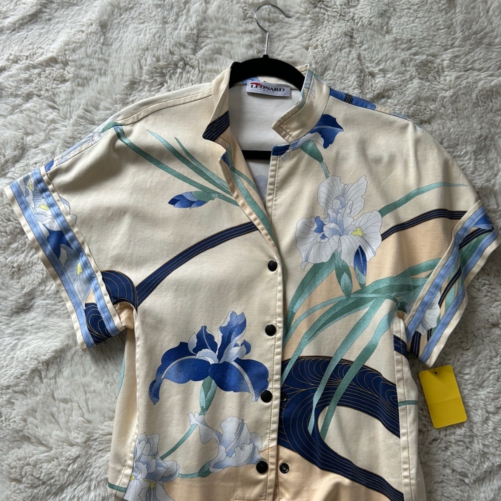 Leonard Paris Purple Iris Designer Top